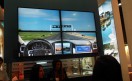 Una super pantalla donde los asistentes podían jugar a que conducían por las rutas de Argentina