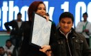 Cristina Fernández de Kirchner entregando la netbook numero 1 millón
