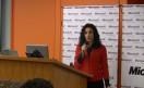 Fernanda Santoro en la presentación de las nuevas oficinas de Microsoft en Buenos Aires. Fernanda Santoro en la presentación de las nuevas oficinas de Microsoft en Buenos Aires.