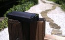 El modelo utilizado por Nokia para probar los cargadores solares en acción.