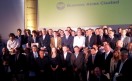 Mauricio Macri junto a ministros y directivos de las empresas radicadas en el Distrito Tecnológico