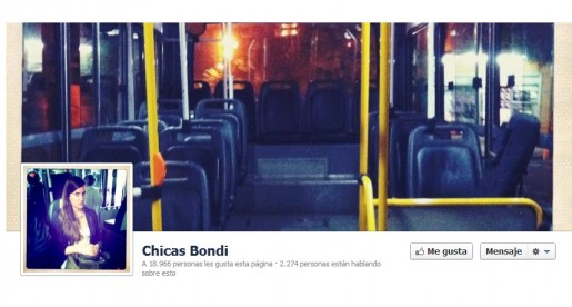 La pagina de Facebook de Chicas Bondi