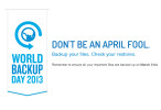 "No seas inocente, respalda tus archivos, revisa tus copias", es el lema del Día Mundial del Backup