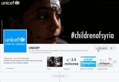 Para UNICEF, cliquear Me Gusta es un gran primer paso, pero para comprometerse más hay que comprar vacunas.