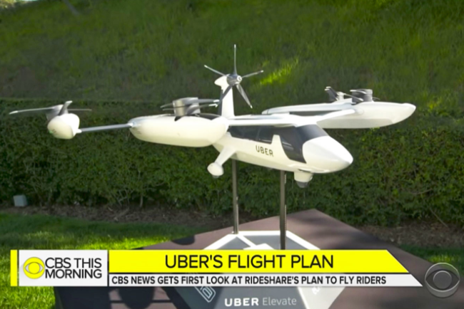 Uber presenta su prototipo de 'auto volador'