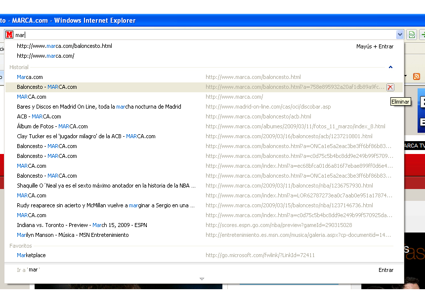 Cómo innovar la barra de direcciones de IE8 RedUSERS Cómo innovar la barra de direcciones de IE8 RedUSERS