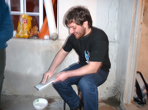 Preparando una tapa para imprimación