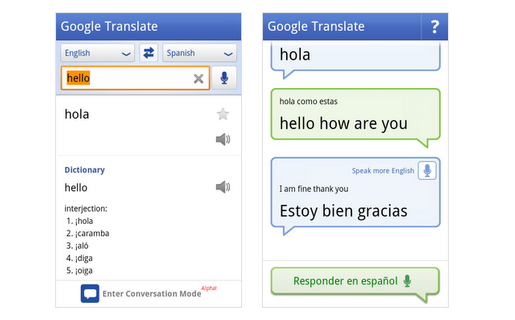 Google lanza el modo conversación para su traductor de Android