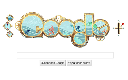 Google festeja aniversario de Verne con animación náutica