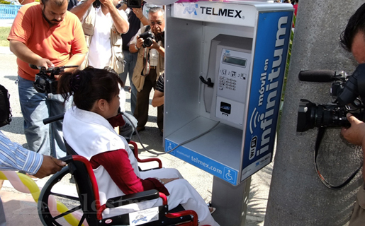 Instalan 30 cabinas telefónicas para discapacitados