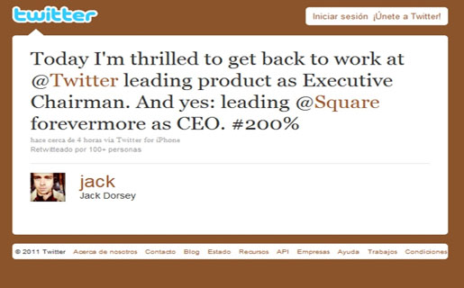 Cofundador de Twitter vuelve a ser CEO de la compañía