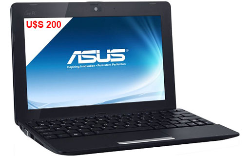 Asus fabricará netbooks de bajo costo para competir con las Tablets