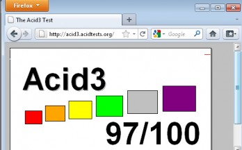 Mozilla Firefox 4 (RC) Acid3