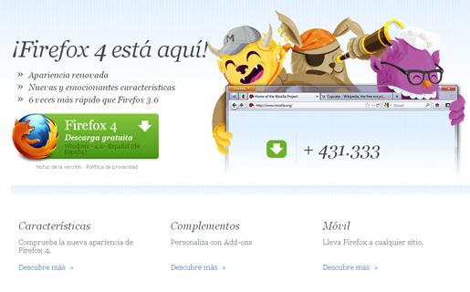 Firefox 4 ya está entre nosotros