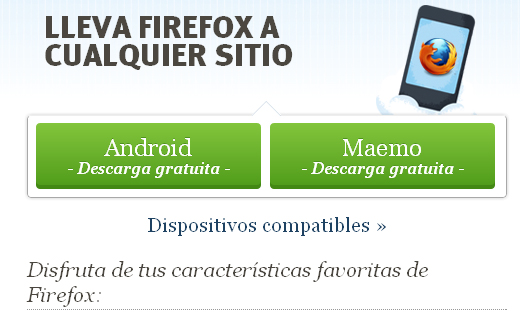 Firefox 4 para móviles