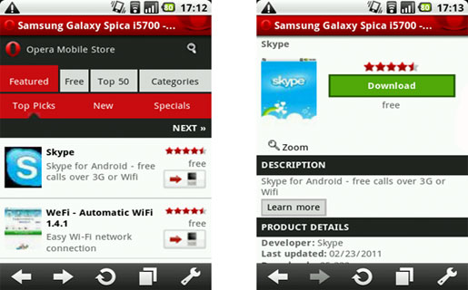 Opera estrena tienda de aplicaciones para teléfonos móviles