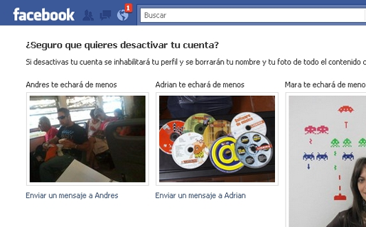 Facebook apela al sentimentalismo para que no cancelemos nuestra cuenta :