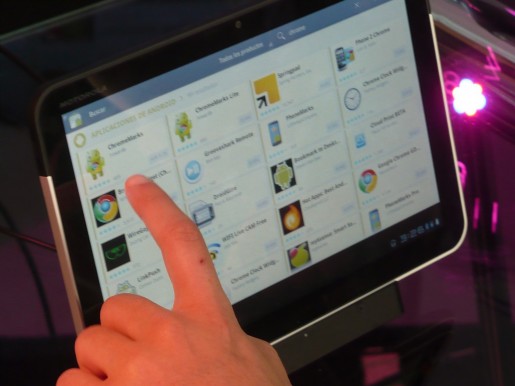 El Android Market más de 200.000 aplicaciones para los dispositivos Android. Y así se ve en la Xoom.