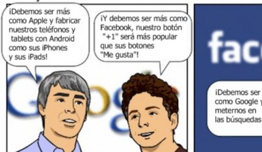 La mirada ácida de Joy Of Tech sobre las copias de funciones entre los diversos servicios web.