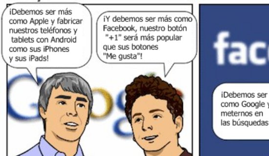 La mirada ácida de Joy Of Tech sobre las copias de funciones entre los diversos servicios web.