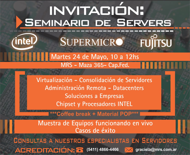 MRS organizan este evento sobre servidores con plataformas Intel.
