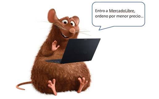 MercadoLibre también ofrece herramientas para que los amigos "ratones" encuentren más fácilmente sus regalos. (Crédito foto original: Disney - Ratatouille)