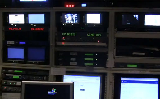 Los equipos de transmisión en digital de Canal 13.