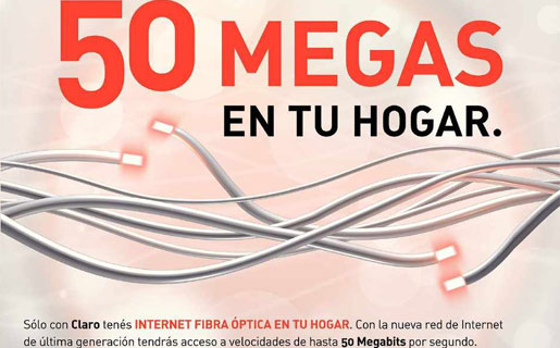 Esta velocidad sólo es posible con fibra óptica por el momento.