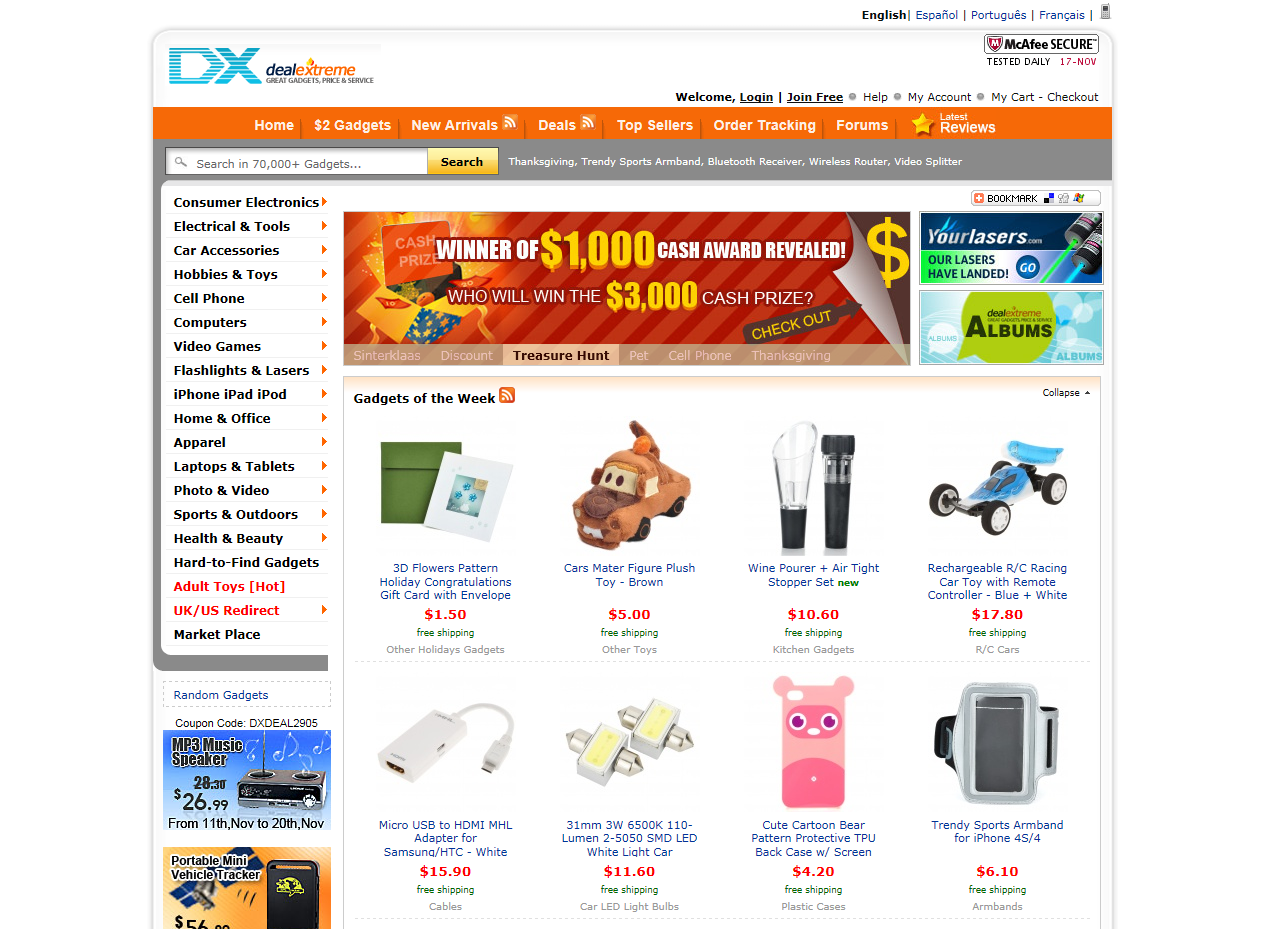 Guía de sitios para comprar artículos China: DealExtreme, AliBaba y -