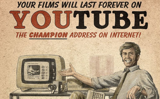 Así sería una publicidad de Youtube si hubiera existido en... ¡1950!