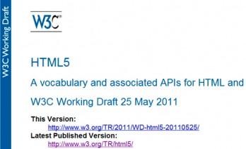 html5 working draft