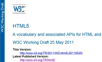html5 working draft