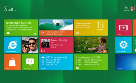 Paradoja: la pantalla de inicio de Windows 8 no tendrá botón de Inicio.