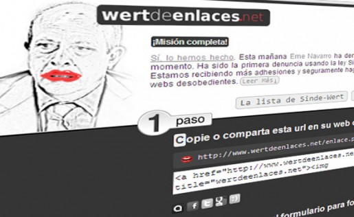 En www.wertdeenlaces.net los sitios españoles pueden registrarse para presentar una autodenuncia masiva.
