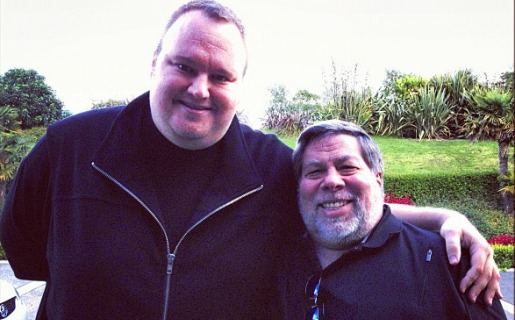 DotCom y Wozniak, en la mansión Megaupload de Nueva Zelanda (Fuente: Instagram de DotCom)