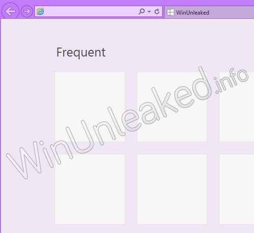 Aspecto de Internet Explorer 10, el cual se adapta al tema seleccionado. (Fuente: WinUnleaked)