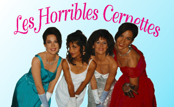 El grupo científico/musical "Les Horribles Cernettes" en todo su esplendor, allá por el año 1992.