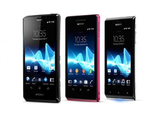 Aquí están los smartphones Sony Xperia T, V y J.