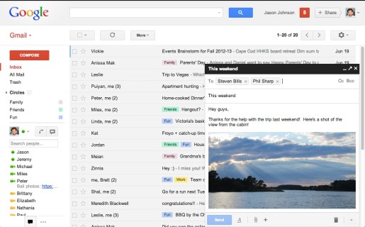 Gmail permitirá tener varias ventanas de redacción, que se comportarán igual que las ventanas de Gtalk.