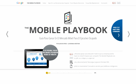 The Mobile Playbook se puede leer cómodamente en tablets, smartphones y PC.