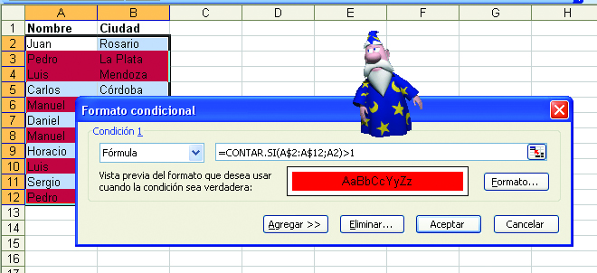 Señalar repetidos
