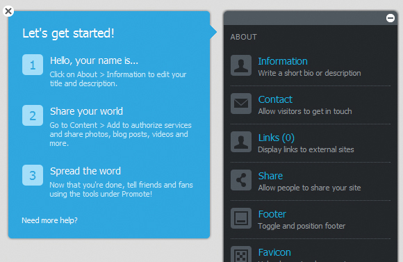 Crear un perfil en Flavors.me