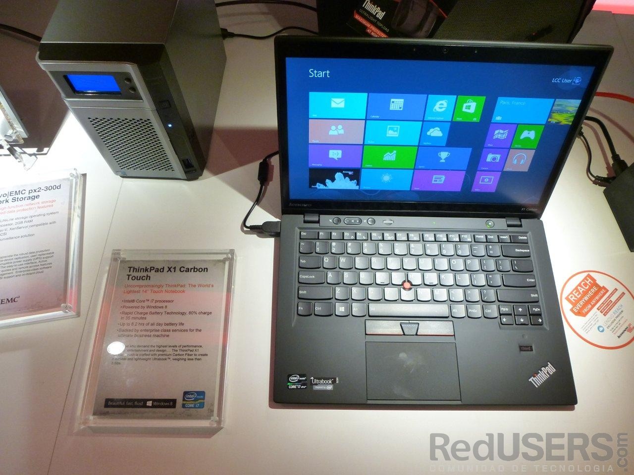 La ThinkPad X1 carbon Touch presentada meses antes del inicio de la feria