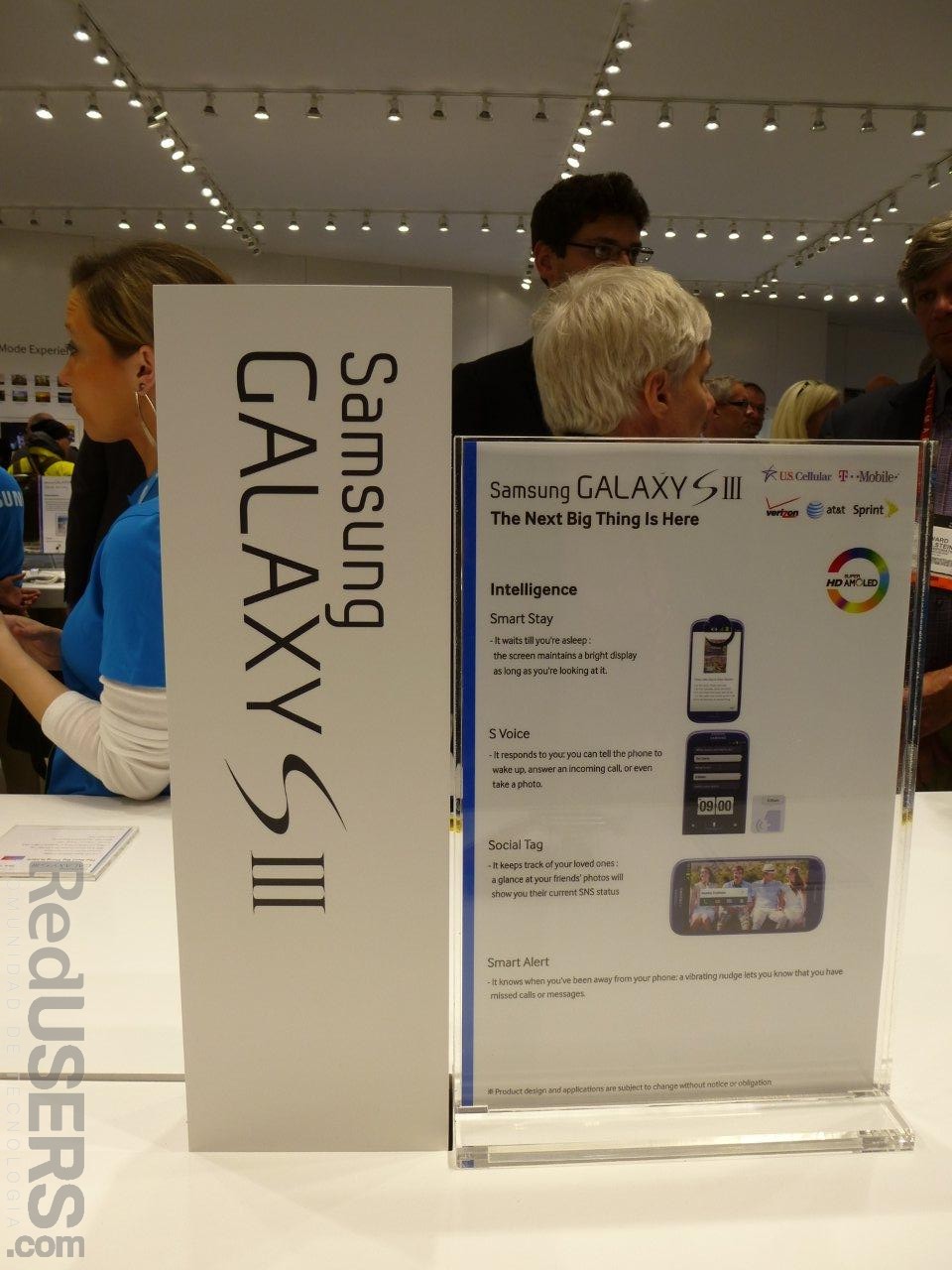 El exitoso galaxy S III, también presente en la feria El exitoso galaxy S III, también presente en la feria