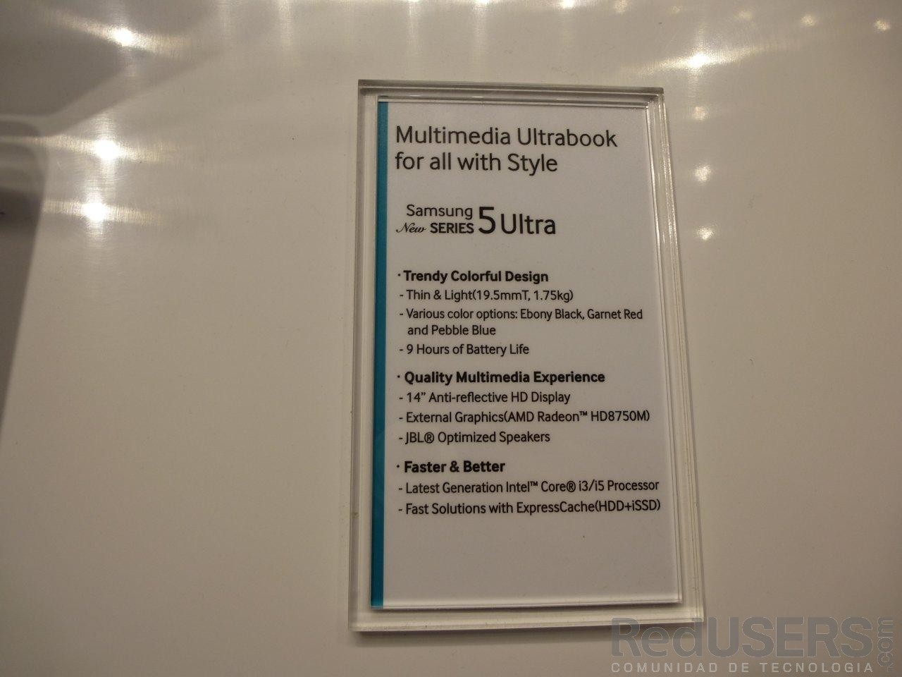 Las especificaciones de la Serie 5, una Ultrabook "de entrada"