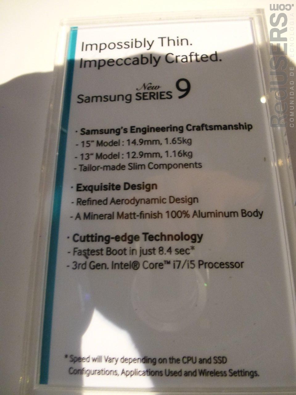 Más specs de la Ultrabook Más specs de la Ultrabook