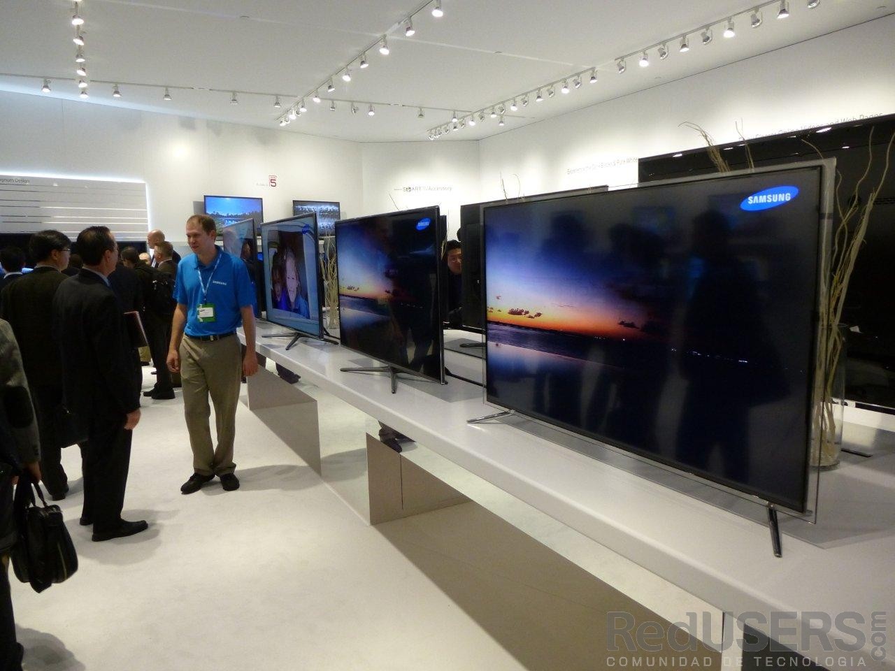 Las pantallas de Samsung, a puro brillo en la CES Las pantallas de Samsung, a puro brillo en la CES