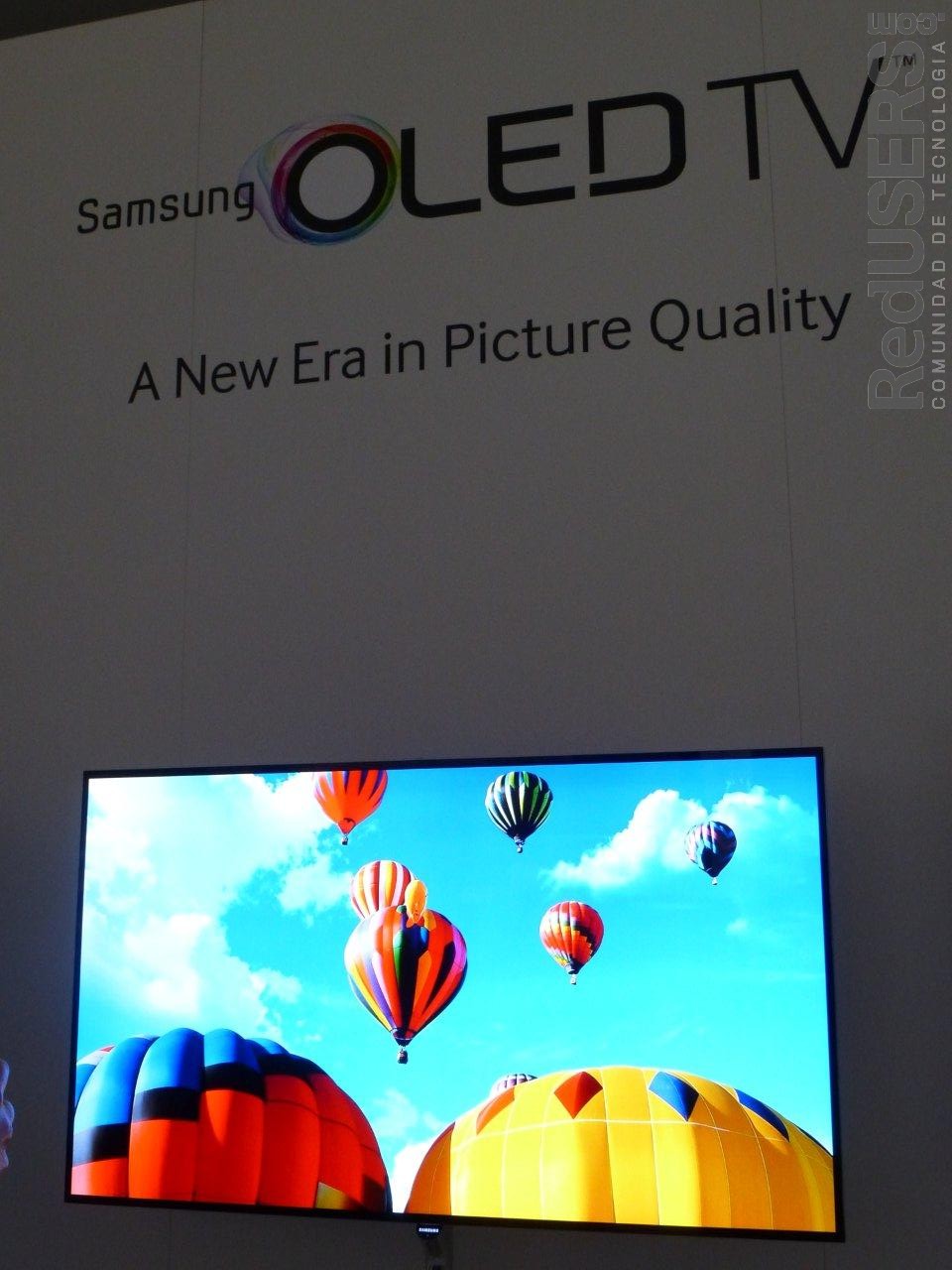 El rincón OLED de Samsung en la CES El rincón OLED de Samsung en la CES