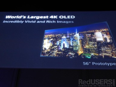 Este es el prototipo del primer OLED 4k del mundo.Este es el prototipo del primer OLED 4k del mundo.