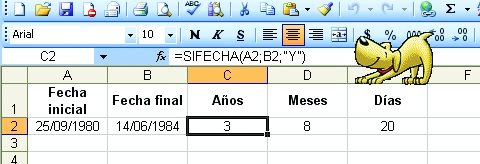 Regularmente resultado cordura Excel: Antigüedad en años, meses y dias - RedUSERS
